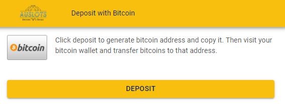 Generate BTC address for a payment