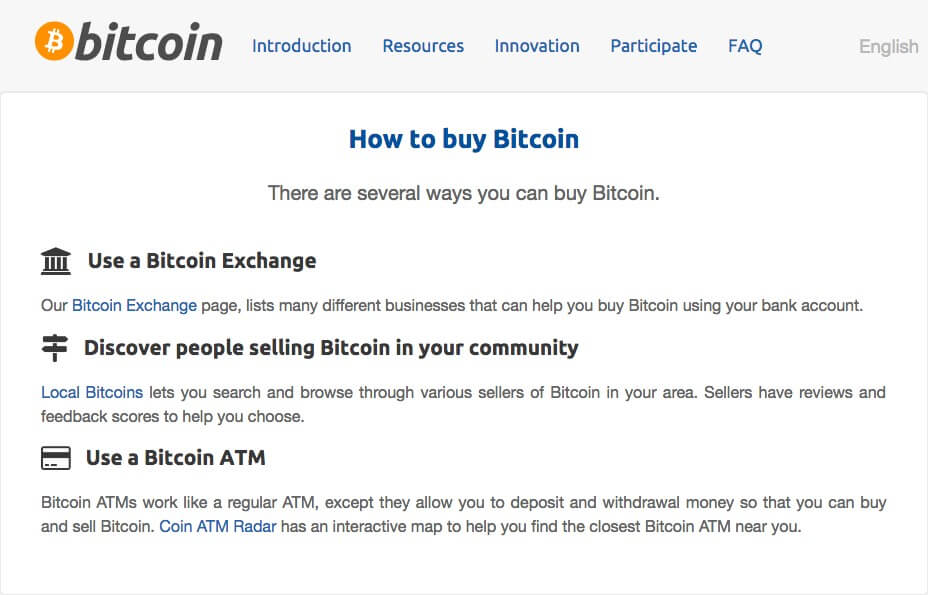 Use Bitcoin Exchange option