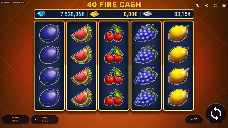 40 Fire Cash 777 Slots Bay game