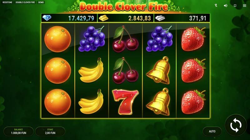Double Clover Fire 777 Slots Bay game