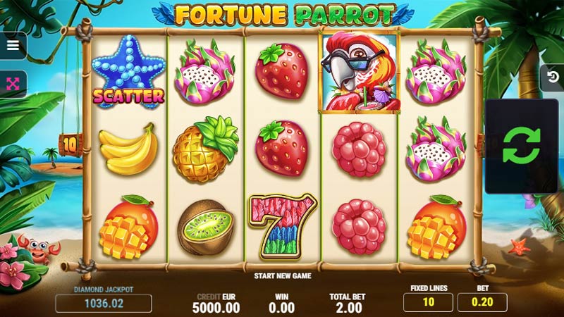 Fortune Parrot 777 Slots Bay game