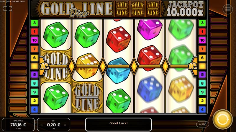 Gold Line Dice 777 Slots Bay game