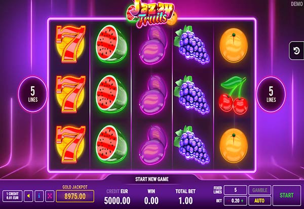 Jazzy Fruits 777 Slots Bay game