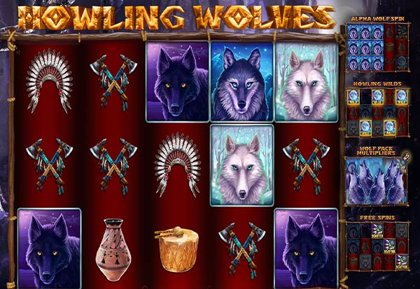 aruze slot machine howling wolf