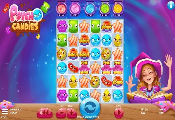 Psycho Candies 777 Slots Bay game
