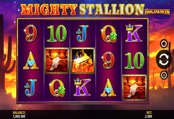 Mighty Stallion Hold and Win 777 Slots Bay game