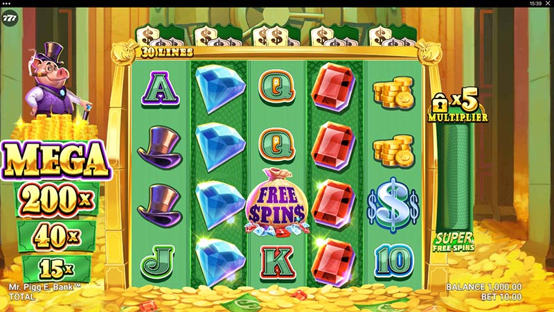 Mr Pigg E Bank 777 Slots Bay game