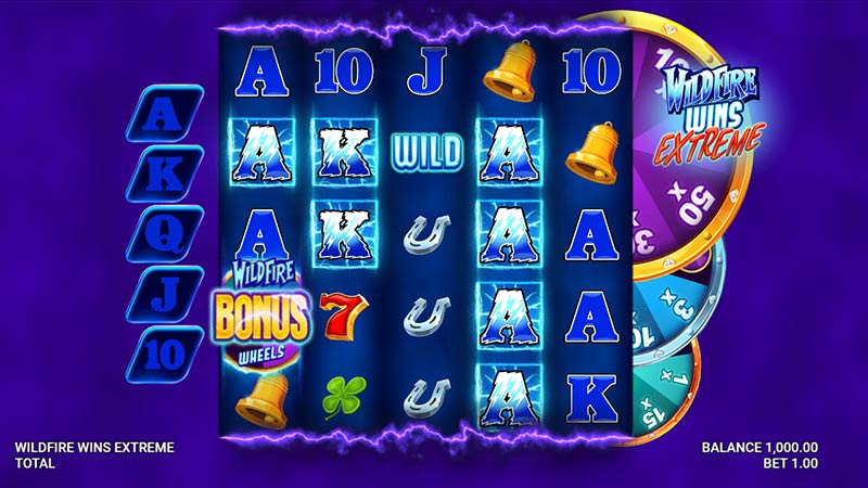 Wildfire Wins Extreme 777 Slots Bay game