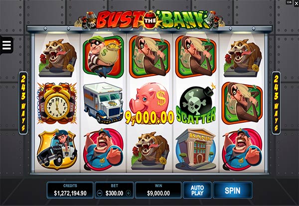bust the bank slot review microgaming