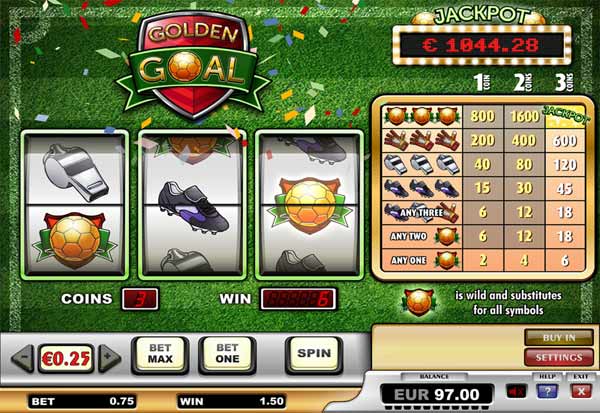 Golden Goal 777 Slots Bay game