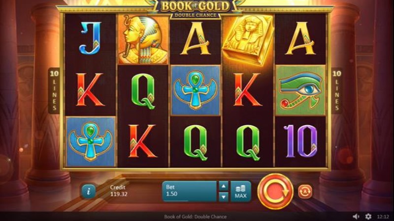 Book of Gold Double Chance 777 Slots Bay game