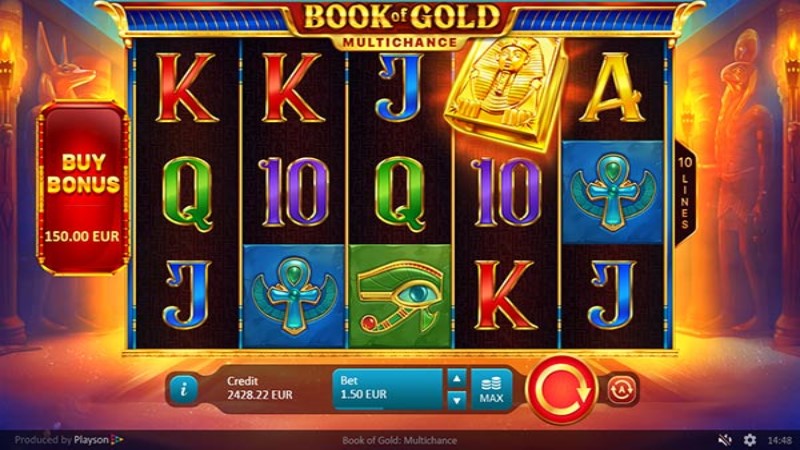 Book of Gold Multichance 777 Slots Bay game