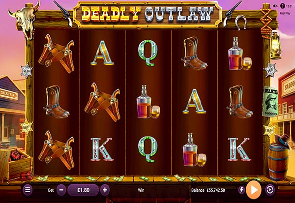 Deadly Outlaw 777 Slots Bay game