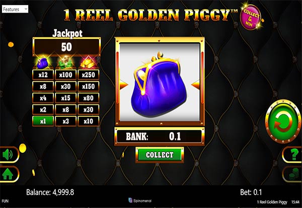 1 Reel Golden Piggy 777 Slots Bay game