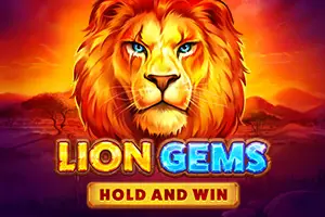 Lion Gems Hold and Win game from PLAYSON